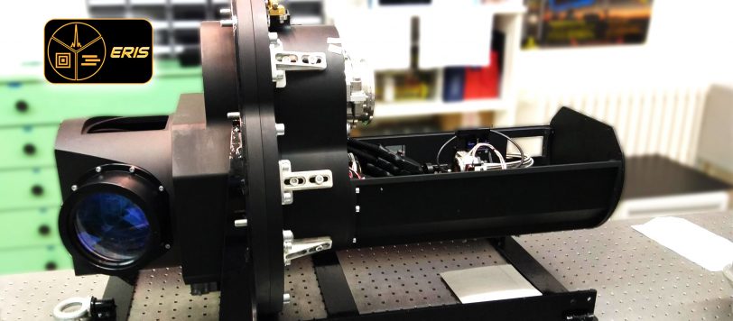 La Calibration Unit di ERIS sul banco di test. L'unità è stata realizzata presso i laboratori dell'INAF-OAAb.