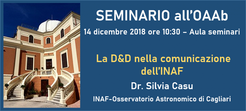 La D&D nella comunicazione dell’INAF