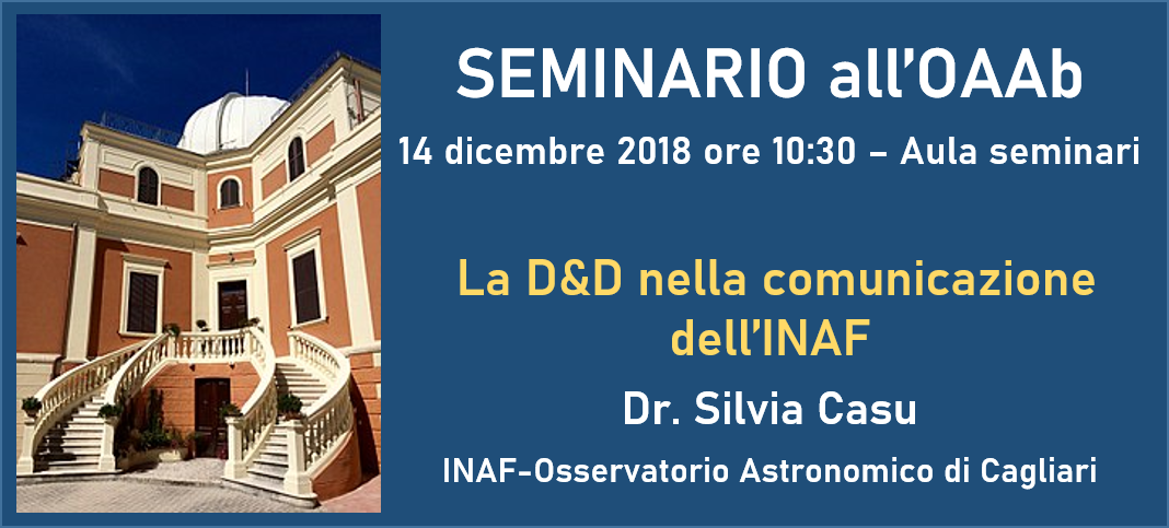 La D&D nella comunicazione dell’INAF