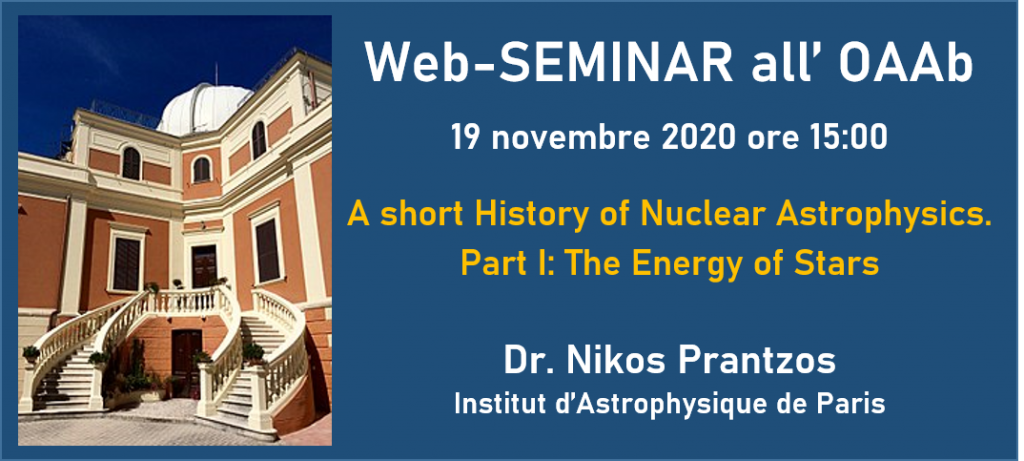 A short History of Nuclear Astrophysics. Part I: The Energy of Stars