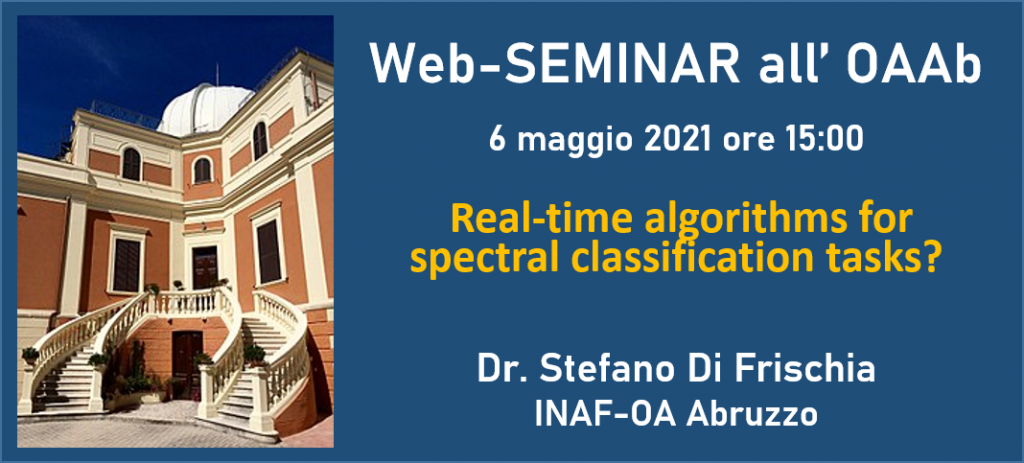 Real-time algorithms for spectral classification tasks