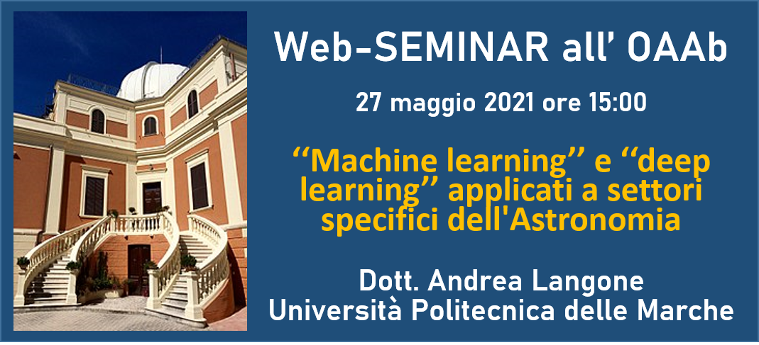 Machine learning e deep learning applicati a settori specifici dell’Astronomia