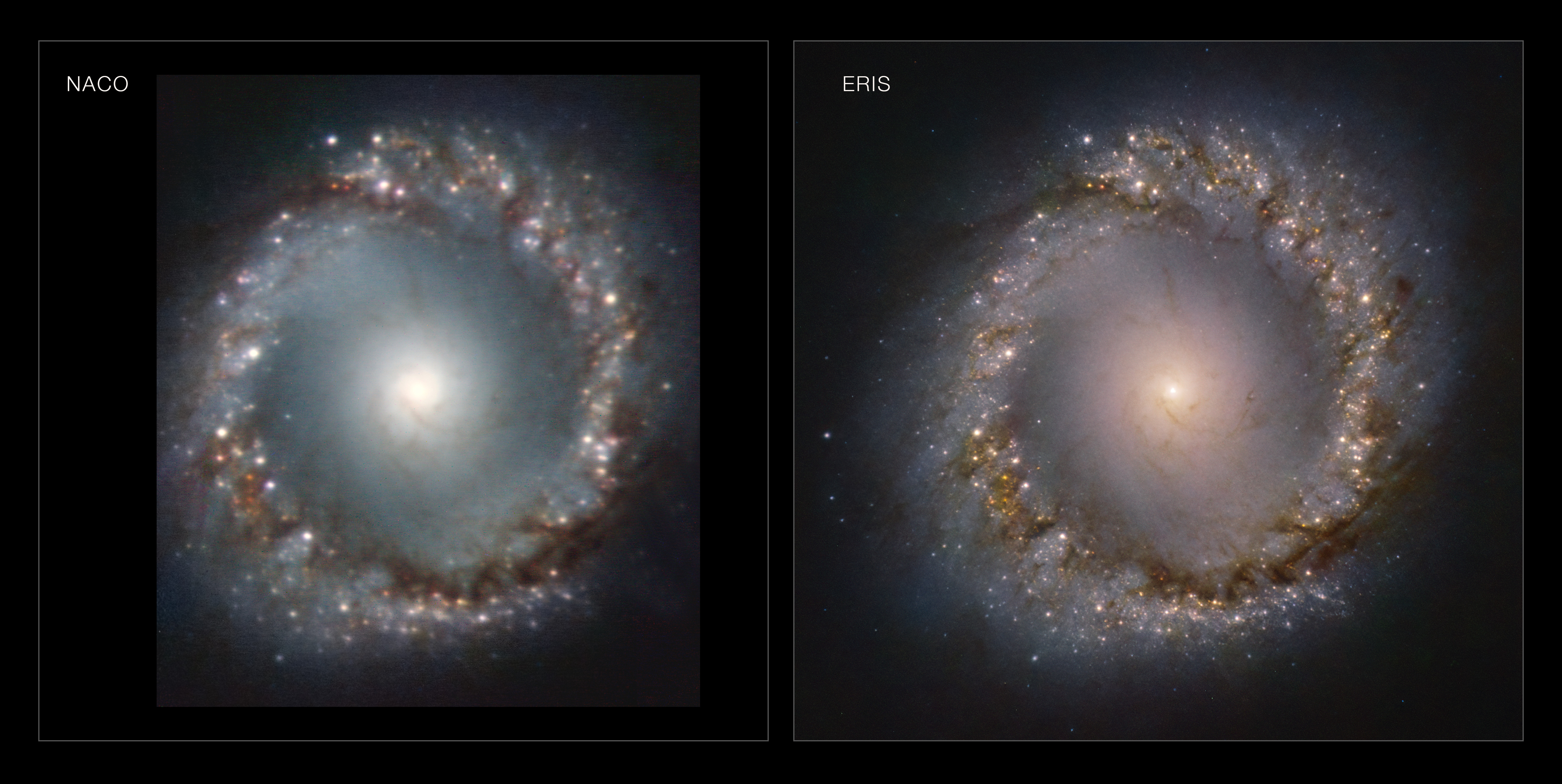 Prima luce per le ottiche adattive dello strumento ERIS per il telescopio VLT dell’ESO