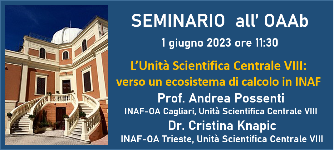 L’Unità Scientifica Centrale VIII: verso un ecosistema di calcolo in INAF