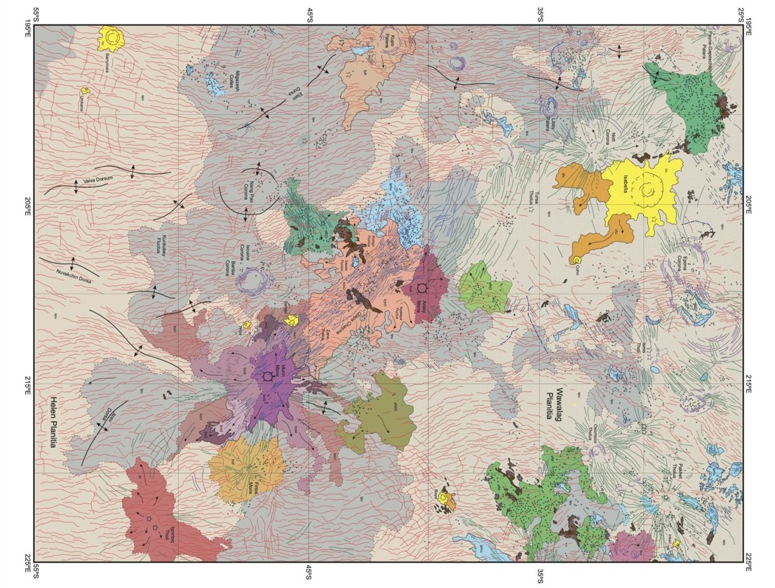 Una mappa per studiare i vulcani attivi su Venere