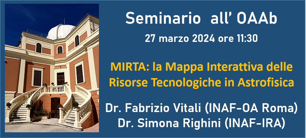 MIRTA: la Mappa Interattiva delle Risorse Tecnologiche in Astrofisica