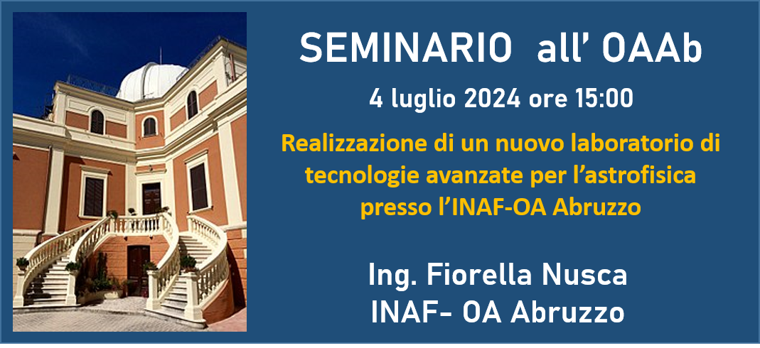Realizzazione di un nuovo laboratorio di tecnologie avanzate per l’astrofisica presso l’INAF-OA Abruzzo